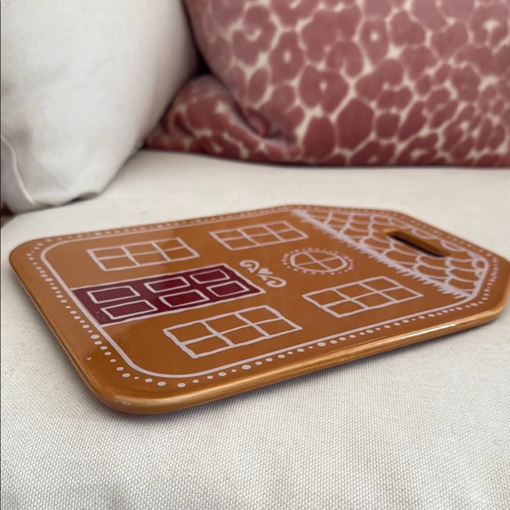 Gingerbread House Cutting Board - Brown and Red target holiday Christmas